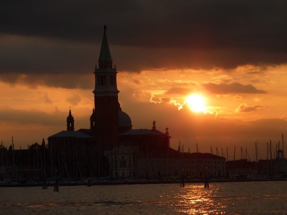 sunset in Venice