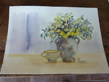 Watercolors Painting in Umbria